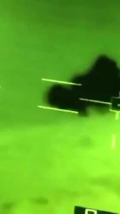 Saudi Abrams tank targets Houthi on top of a mountain on the Saudi/Yemeni border (date unknown)