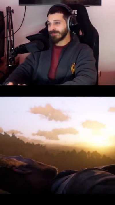 streamer's reaction to the ending after 7 years. his face tells everything..