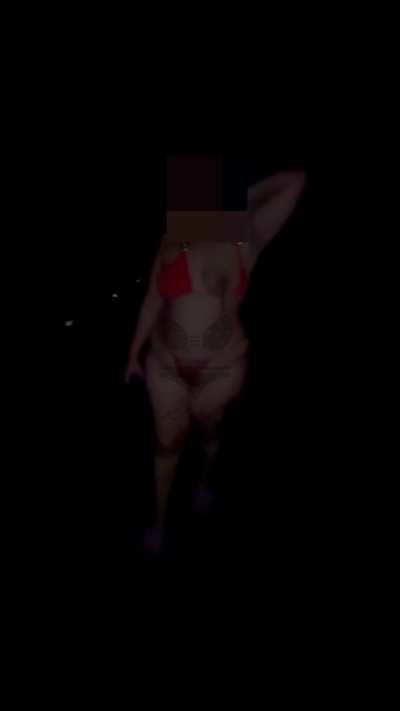 Bikini dare accepted.. on the way to the beach night
