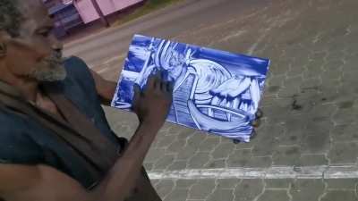 Amazing street artist..