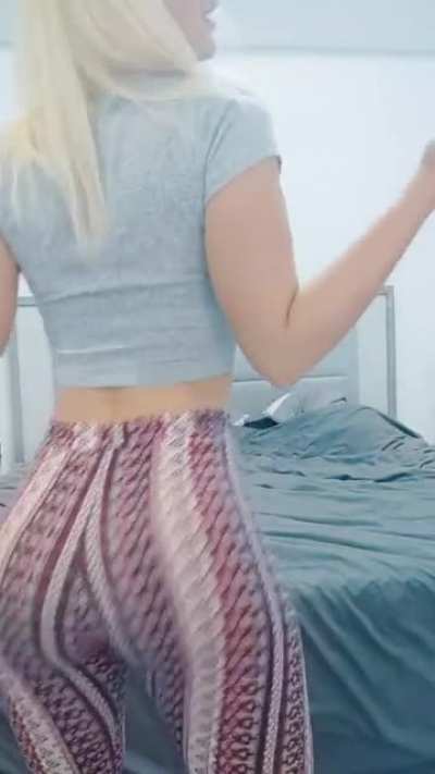 She knows how to use the pants.