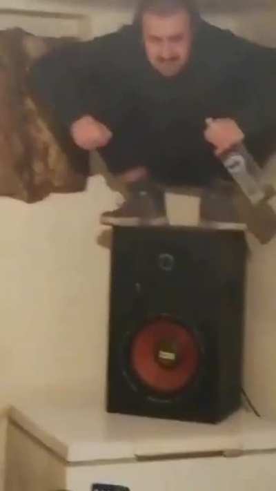 Alcohol brings the гопник out of him