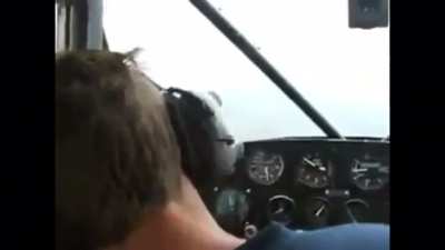 Brazilian pilot pranking his friend.