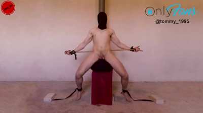 Restrained Sybian Prostate Stimulation Multiple Orgasms