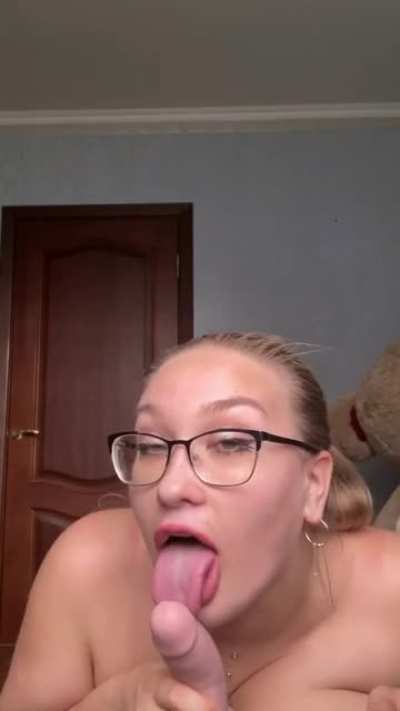Cheryl Blossom (Lana Bunny) Secretary Dildo Blowjob &amp;amp; Titfuck
