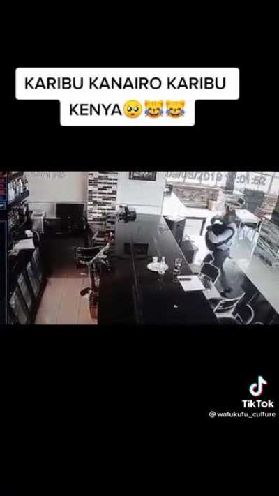 Translation: Welcome to Nairobi.
