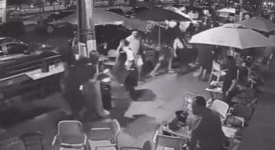 For the owner of a pub in Recife, Brazil, cos when patrons noticed a group of people racing in their direction, they assumed it was a robbery and started to run away. It was actually just a bunch of folks doing crossfit