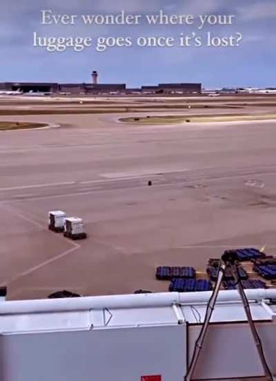 Runaway luggage.