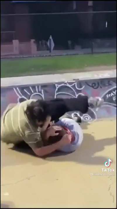 Guy bully’s and bottles a guy twice his size and pays the price