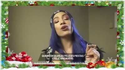 Sasha Banks wishes everyone in Latin America a Happy Holidays and a Happy New Year