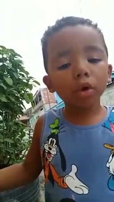 Triste: mais uma futura v&iacute;tima da sociedade no Jacarezinho