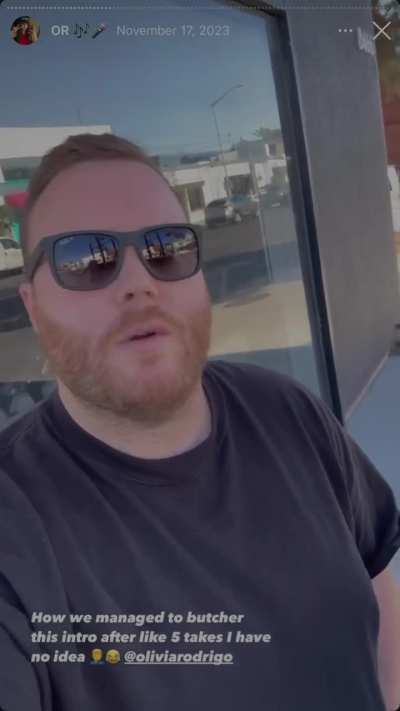 Olivia out with one of her security guys, from his Instagram highlights