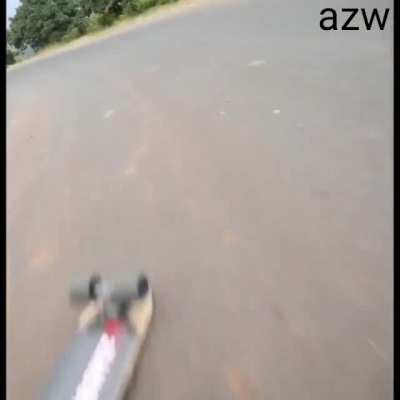 Skating down a busy road&hellip;
