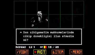 T&Uuml;RK SOLU KAVGASI BUT UNDERTALE