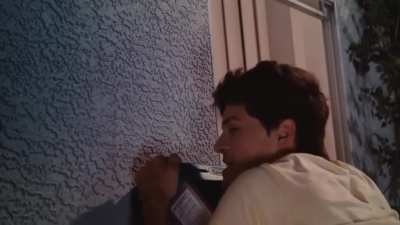 Sneaking into her room at night