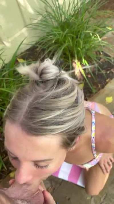 Petite 105 lbs slutwife.. want me to blow your fat cock next?