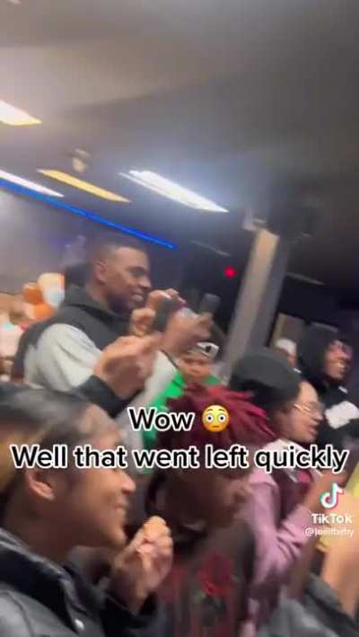 Throwing cake when he specifically asked you not to