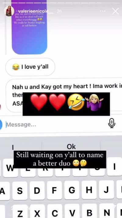 Kay and her Brest friend 😩
