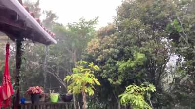 Rain and hail here over Medellin&rsquo;s country side, Colombia