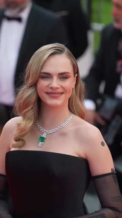 Cara in Ashi Studio gown at the premiere of "Colours of Time" at the Cannes Film Festival - IG May 2025