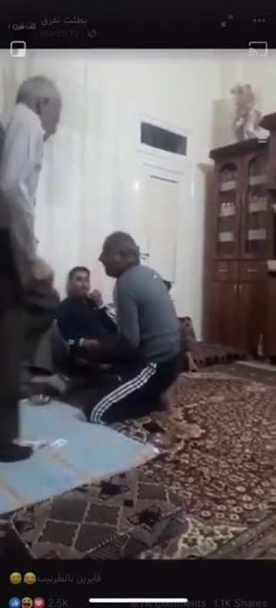 This is how Arab card games end 😂. (it&rsquo;s a 2vs2 partner game)