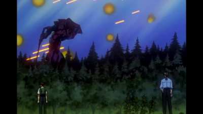 "Mr Kaji? What are you doing here?" "Well, 3rd impact or no 3rd impact, my melons still need water."
