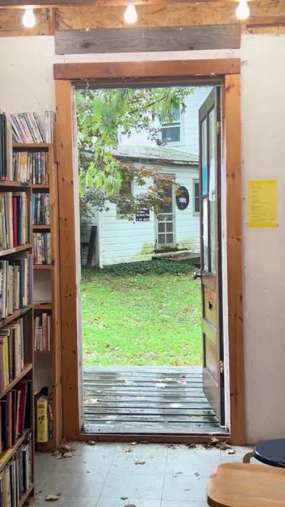 Little Red Book Shack During the Nor&rsquo;Easter (Livingston, NY)