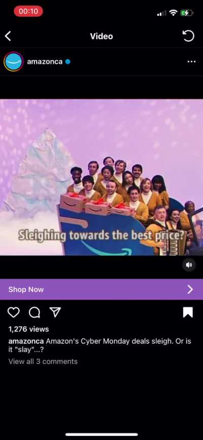 Amazon ad 🥶🥶