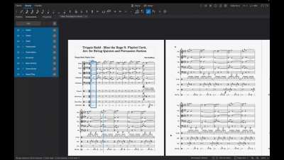 My arrangement of "Miss the Rage" for String Quintet and Percussion Ensemble: