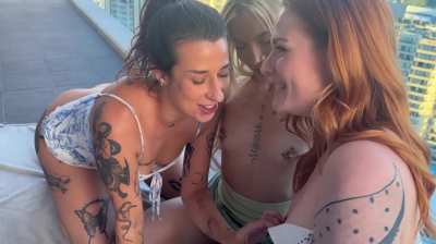 Have you ever seen a 3way pussy eating triangle &hellip; 