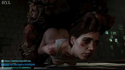 An infected has its fun with Ellie&rsquo;s corpse (HVL)