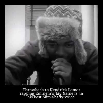 Young Kendrick Lamar Rapping "My Name is"
