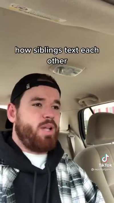 Text from a sibling