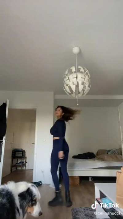 busty blue jacket 1