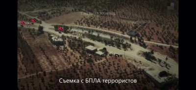 HTS footage of the SVBIED attack on a BTR-82A during a Russian/Turkish joint patrol in July 2020