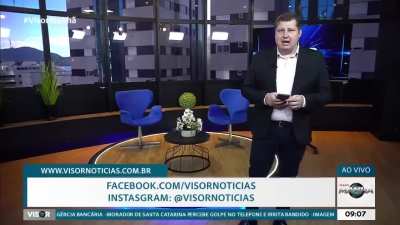 Morador de Santa Catarina irrita bandidos durante tentativa de golpe