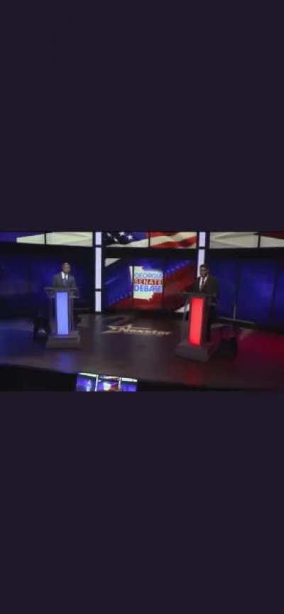 Raphael Warnock calls out Herschel Walker for pretending to be a cop. Herschel Walker then pulls out a fake police badge during the debate.