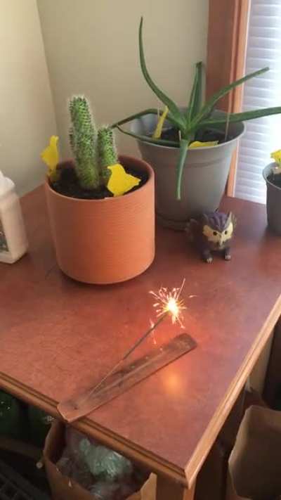 Sparklers are just incenses on a speed run