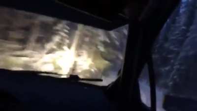 Kalle Rovanper&auml; training Rally driving skills in a finnish forest.