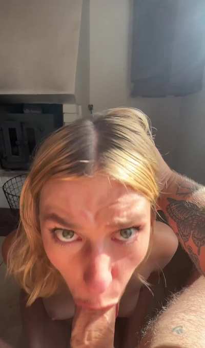 Working my way down his cock