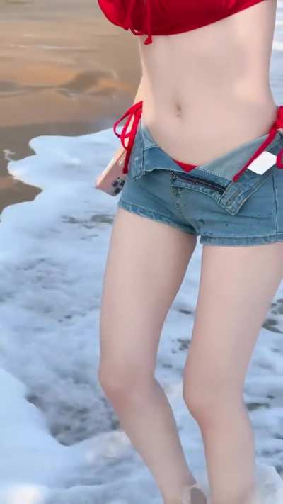 Pretty beach girl