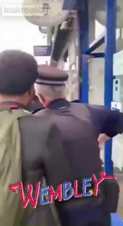 Two teenagers arrested after police community support officer attacked in Wembley, UK.