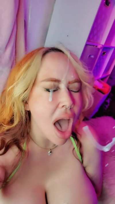 Just a fake titted cum dump