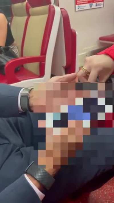 Women confront man for allegedly taking upskirt photos on train