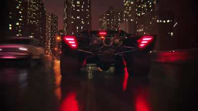 Animation of The Batman&rsquo;s Batmobile cruising the streets of Gotham, by Cherik. Accompanied by a synthwave remix of Michael Giacchino&rsquo;s The Batman theme music.