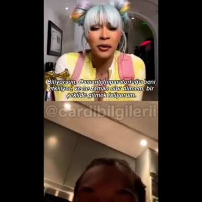 Cardi B (dünyaca ünlü rapper) Türkiye'ye gelmek için kocası Offset'i ikna etmeye çalışıyor