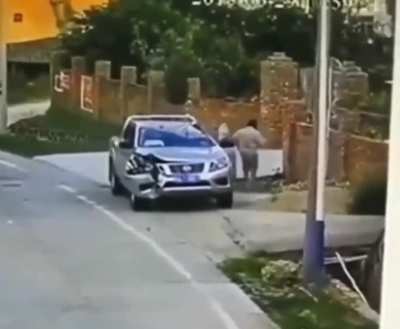 Imagine just sitting in your truck minding your own business&hellip;