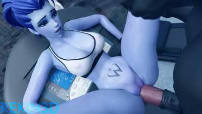 Widowmaker at the gym (Rekin3D) [Overwatch]