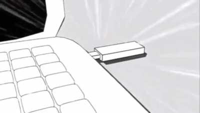Plugging in a USB