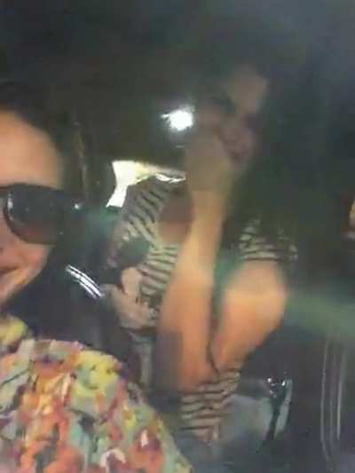 Playing in the car